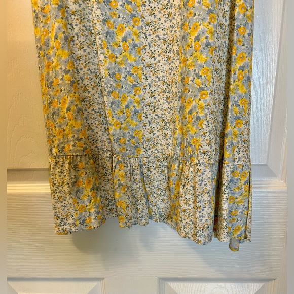 Wild Fable White, Blue & Yellow Floral Print Cami Dress - Picture 3 of 7